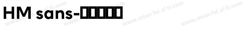 HM sans字体转换